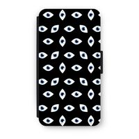 Eyes pattern: iPhone X Flip Hoesje - thumbnail