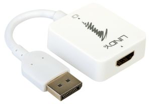 Lindy 38146 video kabel adapter HDMI Type A (Standaard) DisplayPort Wit