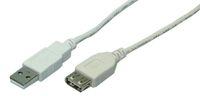 LogiLink USB 2.0 5m USB-kabel 0,5 m USB A Grijs - thumbnail