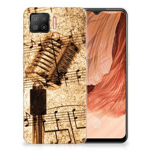 OPPO A73 4G Siliconen Hoesje met foto Bladmuziek