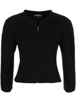 CHANEL Pre-Owned veste crop à fermeture zippée - Noir