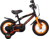 AMIGO BMX Jump 12 Inch 22 cm Jongens Terugtraprem Zwart/Neon Oranje