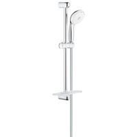 GROHE New Tempesta glijstangset met handdouche met 3 straalsoorten 9.5L/min. met zeepschaal 60cm met doucheslang 175cm chroom/wit 27600001 - thumbnail