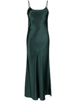 VOZ robe-nuisette Liquid Slip en soie - Vert