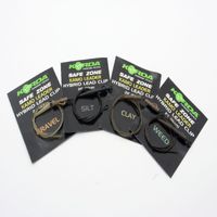 Korda Kamo Leaders 40lb, Hybrid Lead Clip 1m Weedy Green