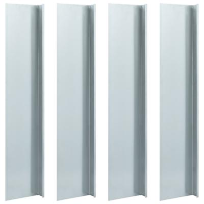 vidaXL Slakkenhek 4 st 170x7x25 cm 0,7 mm gegalvaniseerd staal vidaXL Slakkenhek 4 st 170x7x25 cm 0,7 mm gegalvaniseerd staal