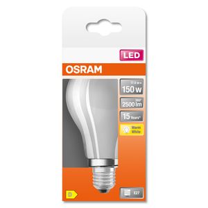 OSRAM 4058075305014 LED-lamp Energielabel D (A - G) E27 Peer 17 W = 150 W Warmwit (Ø x l) 70.0 mm x 118 mm 1 stuk(s)