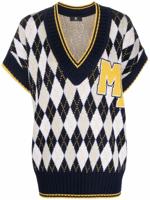 Maison Bohemique Top met argyle patroon - Blauw