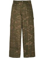 Marc Jacobs pantalon ample à imprimé camouflage - Vert - thumbnail