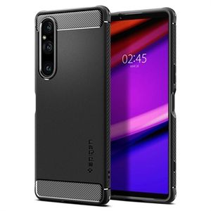 Spigen Rugged Armor Sony Xperia 1 V Case - Zwart