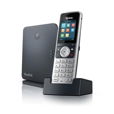 W53P - Draadloze VoIP-telefoon - DECT - 3-weg geschikt voor oproepen - SIP, SIP v2, SRTP - 8 lijnen