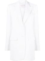 Michael Kors Collection blazer ample Sablé Boyfriend à simple boutonnage - Blanc