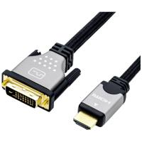 ROLINE 11.04.5874 video kabel adapter 7,5 m DVI HDMI Zwart, Zilver - thumbnail