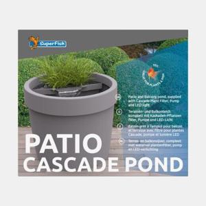 Superfish Patio Cascade Pond - Balkonvijver met Watergeluid, Waterval en LED Verlichting