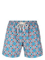 PENINSULA SWIMWEAR short de bain à imprimé géométrique - Bleu - thumbnail