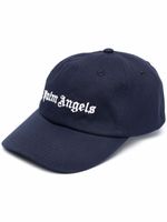 Palm Angels casquette à logo brodé - Bleu - thumbnail