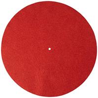 Pro-Ject Vilt Mat 300mm Donkerrood - Verbeterde Geluidskwaliteit, Universele Compatibiliteit, Beschermt Platen - Donkerrood