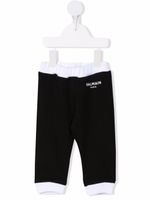 Balmain Kids pantalon de jogging à logo imprimé - Noir - thumbnail