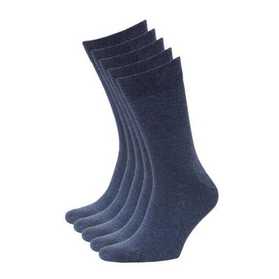 anytime sokken - set van 5 denimblauw