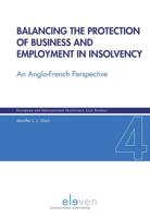 Balancing the protection of business and employment in insolvency - Jennifer L.L. Gant - eBook (9789462747081)