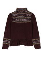 Ralph Lauren Kids pull en maille Fair Isle - Rouge