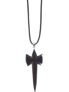 Gavello collier à pendentif croix Black Essenses - Noir