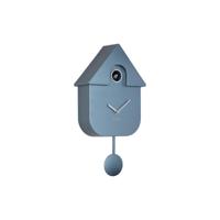 Wandklok Moderne Koekoek Metallic Blauw