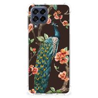 Samsung Galaxy M53 Case Anti-shock Pauw met Bloemen - thumbnail