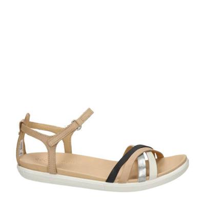 Ecco Simpil leren sandalen beige/multi
