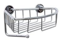 tesa® Draad hoek doucherek, hoogglans verchroomd metaal, zelfklevend, 130 mm x 210 mm x 220 mm