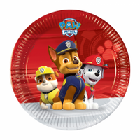 Gebaksbordjes Paw Patrol Rood 20cm (8st)