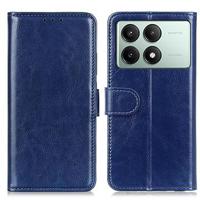 Xiaomi Redmi K70E/Poco X6 Pro Wallet Case met Magnetische Sluiting - Blauw