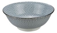 Blauw/Witte Kom - Mixed Bowls - 20,3 x 8cm 1000ml - thumbnail