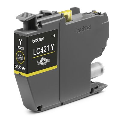 Brother LC-421Y inktcartridge 1 stuk(s) Origineel Geel