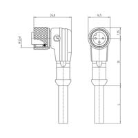 Lutronic 1075 Sensor/actuator connector, geassembleerd M12 Aantal polen: 5 Koppeling, haaks 5.00 m 1 stuk(s)