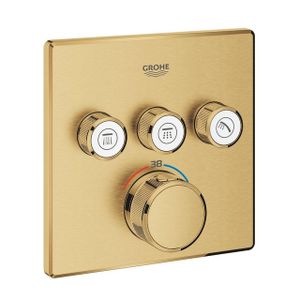 Grohe SmartControl Inbouwthermostaat - 4 knoppen - 15.8x15.8cm - brushed cool sunrise 29126GN0