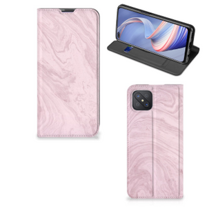 OPPO Reno4 Z 5G Standcase Marble Pink - Origineel Cadeau Vriendin