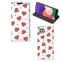 Samsung Galaxy A22 5G Hoesje met Magneet Hearts