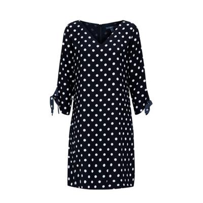 ESPRIT Women Collection mini jurk met stippen zwart