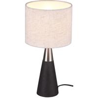 LED Tafellamp - Tafelverlichting - Trion Menpa - E14 Fitting - Rond - Beton - Beton