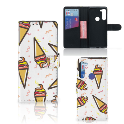 Motorola G8 Power Book Cover Icecream Motorola G8 Power Book Cover Icecream