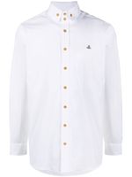 Vivienne Westwood chemise à broderies Orb - Blanc