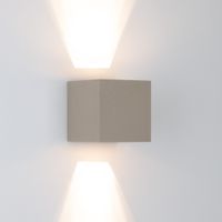 Wandlamp Shift up- en downlighter muurlamp champagne incl. LED - thumbnail