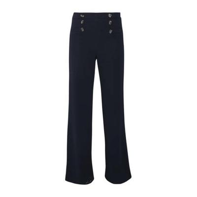 Cassis high waist wide leg pantalon marine Cassis high waist wide leg pantalon marine