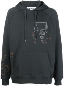 Etudes hoodie à imprimé graphique - Gris