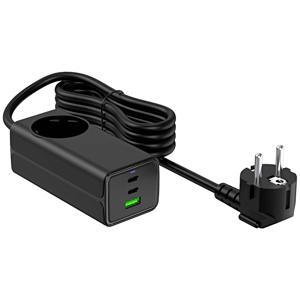 Akyga AK-CH-21 USB-oplader 65 W Aantal uitgangen: 4 x USB-C, USB-A, Randaarde stopcontact