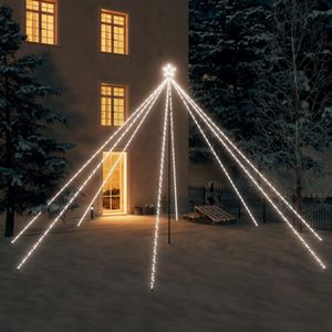 Kerstboomverlichting 800 LED's binnen/buiten 5 m koudwit