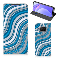 Xiaomi Mi 10T Lite Hoesje met Magneet Waves Blue - thumbnail