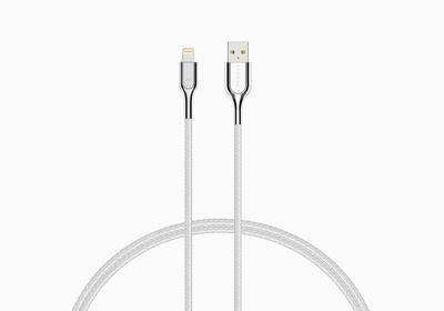 Cygnett Armoured Lightning to USB gevlochten oplaadkabel wit 2 meter Cygnett Armoured Lightning to USB gevlochten oplaadkabel wit 2 meter