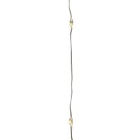 6x Draadverlichting zilverdraad 60 warm witte lampjes - 295 cm